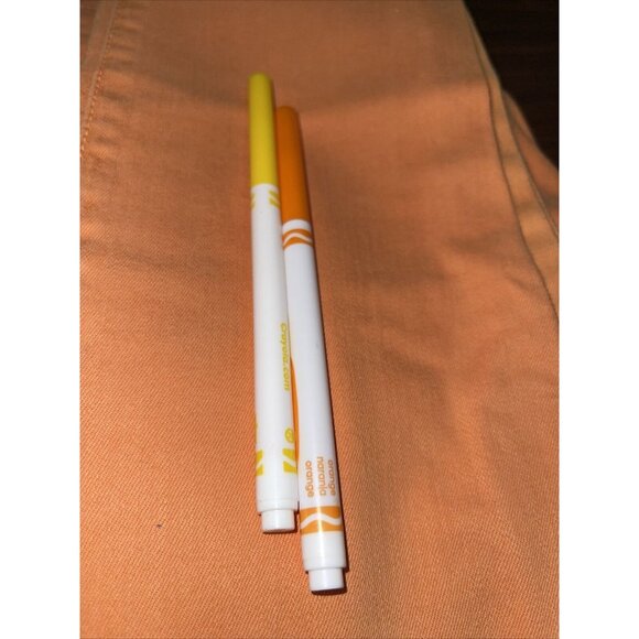 Rich & Skinny Coronado Crop Jeans Womens Size 26 Monarch Orange Stretchy - Picture 3 of 12